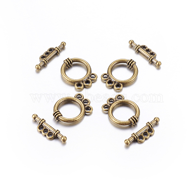 Tibetan Style Alloy Toggle Clasps(X-MLF10795Y-NF)-2