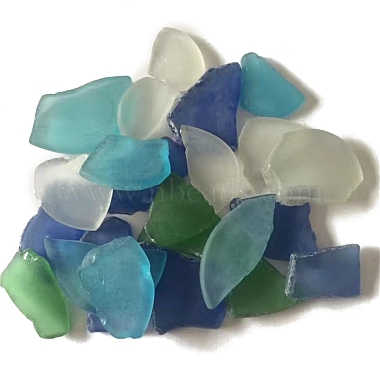 Random Color Polygon Glass Cabochons