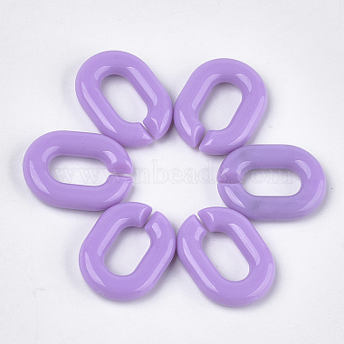 19mm MediumPurple Oval Acrylic Connectors/Links