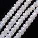 1 Strand Electroplate Opaque Solid Color Crystal Glass Rondelle Beads Strands(X-EGLA-F047A-01AB)-1