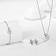 Stainless Steel Double Interlocking Ring Jewelry Set(JG9167-1)-1
