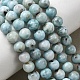 Natural Larimar Beads Strands(G-B156-A01-6mm)-1