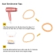 Lazos para el cabello elástico plástico de teléfono cable(OHAR-T006-36)-3