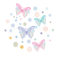 PVC Wall Stickers, Wall Decoration, Butterfly Pattern, 780x390mm(DIY-WH0228-582)