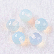 Opalite Beads, Half Drilled, Round, 8mm, Hole: 1mm(X-G-K275-27-8mm)