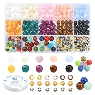 DIY Imitation Gemstone Stretch Bracelet Making Kit, Including Round Acrylic Beads, Elastic Thread, Mixed Color, Beads: 337Pcs/set(DIY-FS0003-03)
