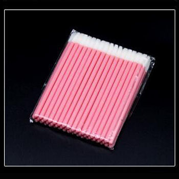 Nylon Disposable Lip Brush, Makeup Brush Lipstick, Lip Gloss Wands for Makeup Applicator Tool, Hot Pink, 94cm, 50Pcs/bag