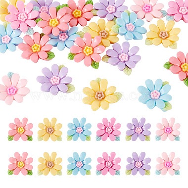20pcs Opaque Resin Cabochons(RESI-TADJ0001-08B)-2