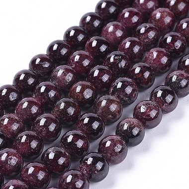 Natural Garnet Beads Strands(X-G-J376-37-8mm)-4
