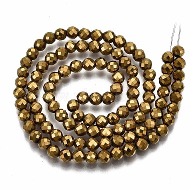 Chapelets de perles en hématite synthétique sans magnétiques(G-T114-60B-G)-2