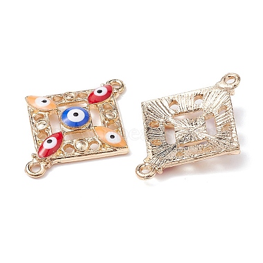 Alloy Enamel Connector Charms with Synthetic Turquoise(FIND-YW0003-52)-2