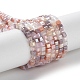 brins de perles de verre de galvanoplastie de couleur dégradée(X-GLAA-E042-05-B08)-1