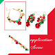 Christmas Star & Bell Alloy Pendant Necklaces & Charm Bracelets & Dangle Earrings(SJEW-AN0001-15)-3