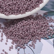 MIYUKI Delica Beads, Cylinder, Japanese Seed Beads, 11/0, (DB0728) Opaque Mauve, 1.3x1.6mm, Hole: 0.8mm, about 2000pcs/10g(X-SEED-J020-DB0728)