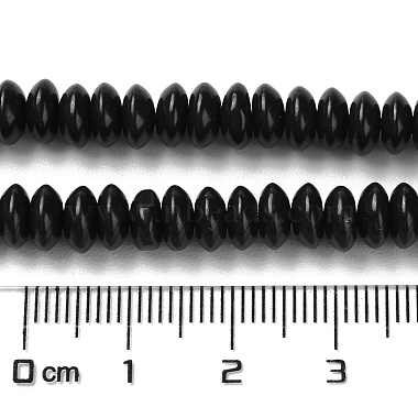 Natural Black Stone Beads Strands(G-Z030-A21-01)-5