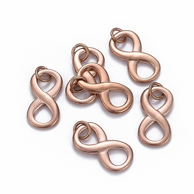 Rose Gold Infinity 304 Stainless Steel Pendants