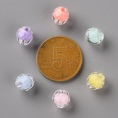 Perles en acrylique transparente(X-TACR-S152-17A)-3