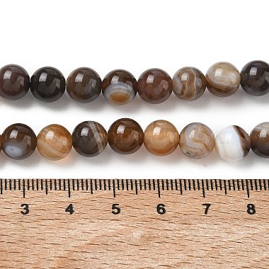 天然石縞瑪瑙/バンデットアゲートビーズ連売り(G-K166-13-8mm-02)-2