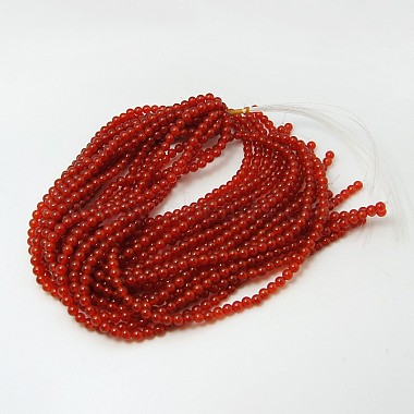 Natural Carnelian Beads Strands(G-G338-4mm-01)-3