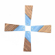 Resin & Walnut Wood Pendants(X-RESI-S389-040A)-2