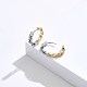 Brass Cubic Zirconia Hoop Earrings(EJEW-BB70426)-4