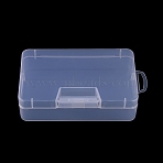 Transparent Plastic Storage Boxes, Bead Containers with Hinged Lid, Rectangle, Clear, 15.6x8.87x4cm(CON-WH0094-37)