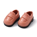Plastic Doll  Shoes, for Dolls Accessories, Chocolate, 42x23.5x24mm, Inner Diameter: 15x12mm(AJEW-WH0348-05D)