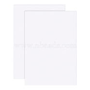Silicone Single Side Board, with Adhesive Back, Rectangle, White, 30x21x0.1cm(AJEW-BC0006-15)