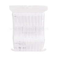 Plastic Bead Containers, Flip Top Bead Storage, For Seed Beads Storage Box, Rectangle, Clear, 5x2.7x1.2cm, Hole: 0.9x1cm(CON-PH0001-79)