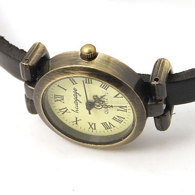 Fashion triple wrap cuir watch bracelets(WACH-G009-04)-2