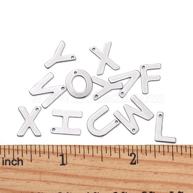 201 Stainless Steel Letter Charms(STAS-S036-M)-4