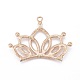 Crown Golden Plated Alloy Rhinestone Big Pendants(RB-J548-01G-A)-2