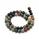 Natural Indian Agate Round Bead Strands(G-P075-40-10mm)-2