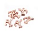 Rose Gold Plated Alloy Letter Pendants(X-PALLOY-J718-01RG-Y)-2