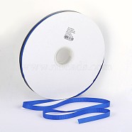 Solid Color Polyester Grosgrain Ribbon, Royal Blue, 1-1/8 inches(31.8mm), about 100yards/roll(91.44m/roll)(SRIB-D014-H-366)