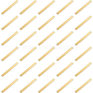 BENECREAT Brass Big Pendants, Stamping Blank Tag, Rectangle, Golden, 55x5x1mm, Hole: 1mm, 30pcs/box(KK-BC0001-55G)