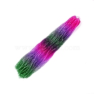 Gradient Color Baking Painted Glass Bead Strands, Faceted, Bicone, Colorful, 2.9~3.3x2.5mm, Hole: 0.8mm, about 146~150pcs/strand, 15.35~16.2''(39~40.5cm)(DGLA-A039-T2mm-A09)