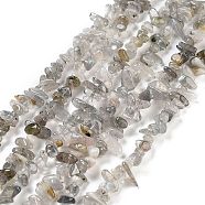 Natural Labradorite Beads Strands, Chip, Grade A, 3~10x3~5.5x2~4.5mm, Hole: 0.6mm, 31.89''(81cm)(G-G0003-B43)