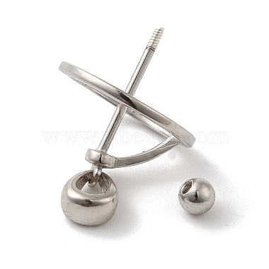 Rhodium Plated 925 Sterling Silver Locket Style Planet Pinch Bails(STER-NH0001-55C-P)-4