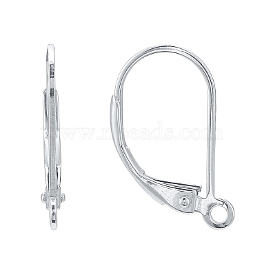 925 Sterling Silver Hoop Earrings(X-STER-P032-06S)-2