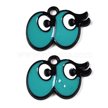 Spray Painted Alloy Enamel Pendants(ENAM-T020-27-RS)-2