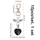 1 Set Heart Shape Gemstone Pendant Decoration(HJEW-CA0001-52)-2