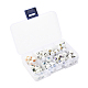 80Pcs 8 Colors Christmas Opaque Glass Beads(EGLA-YW0001-02)-3