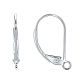 925 Sterling Silver Hoop Earrings(X-STER-P032-06S)-2