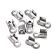 304 Stainless Steel Fold Over Crimp Cord Ends(X-STAS-M009-01B)-4