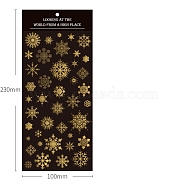 PVC Adhesive Waterproof Stickers, for DIY Photo Album Diary Scrapbook Decoration, Snowflake, 230x100mm(PW-WGC4490-07)