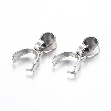 304 Stainless Steel Pendant Pinch Bails(STAS-H443-30P)-2
