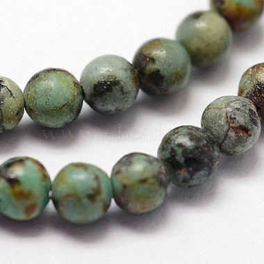 Natural African Turquoise(Jasper) Beads Strands(G-N0188-02-2mm)-3