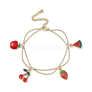 Red Cherry Alloy Bracelets