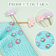 6Pcs 6 Colors Lotus Silicone Beads Knitting Needle Protectors/Knitting Needle Stoppers(DIY-NB0010-33)-5